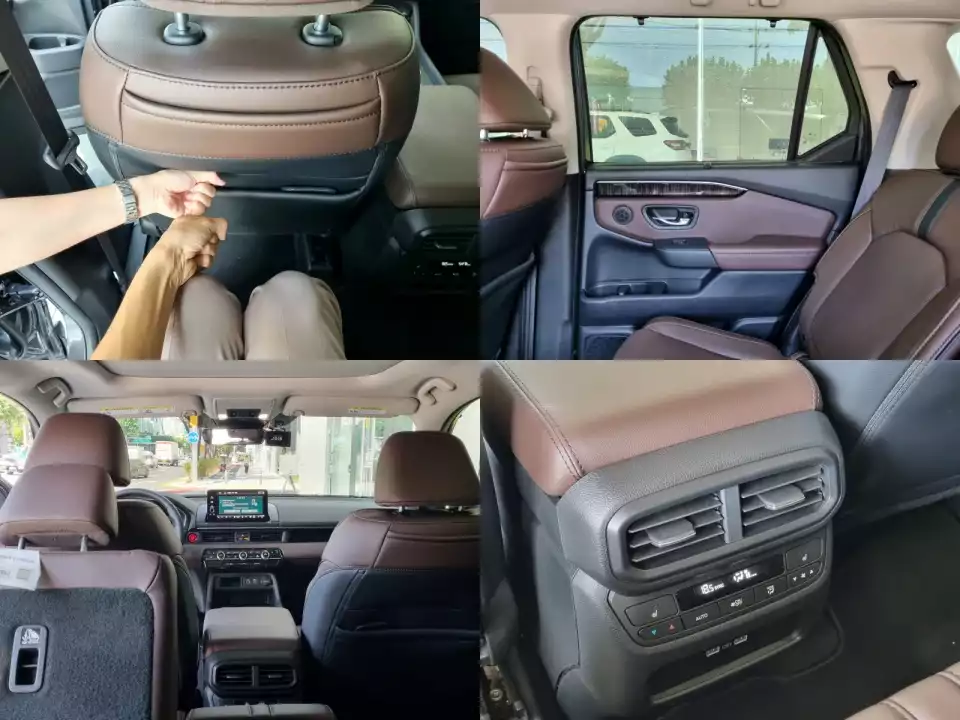 혼다 파일럿의 2열 거주성과 주요 구성을 모았습니다.