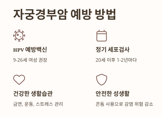 자궁경부암 예방 방법
