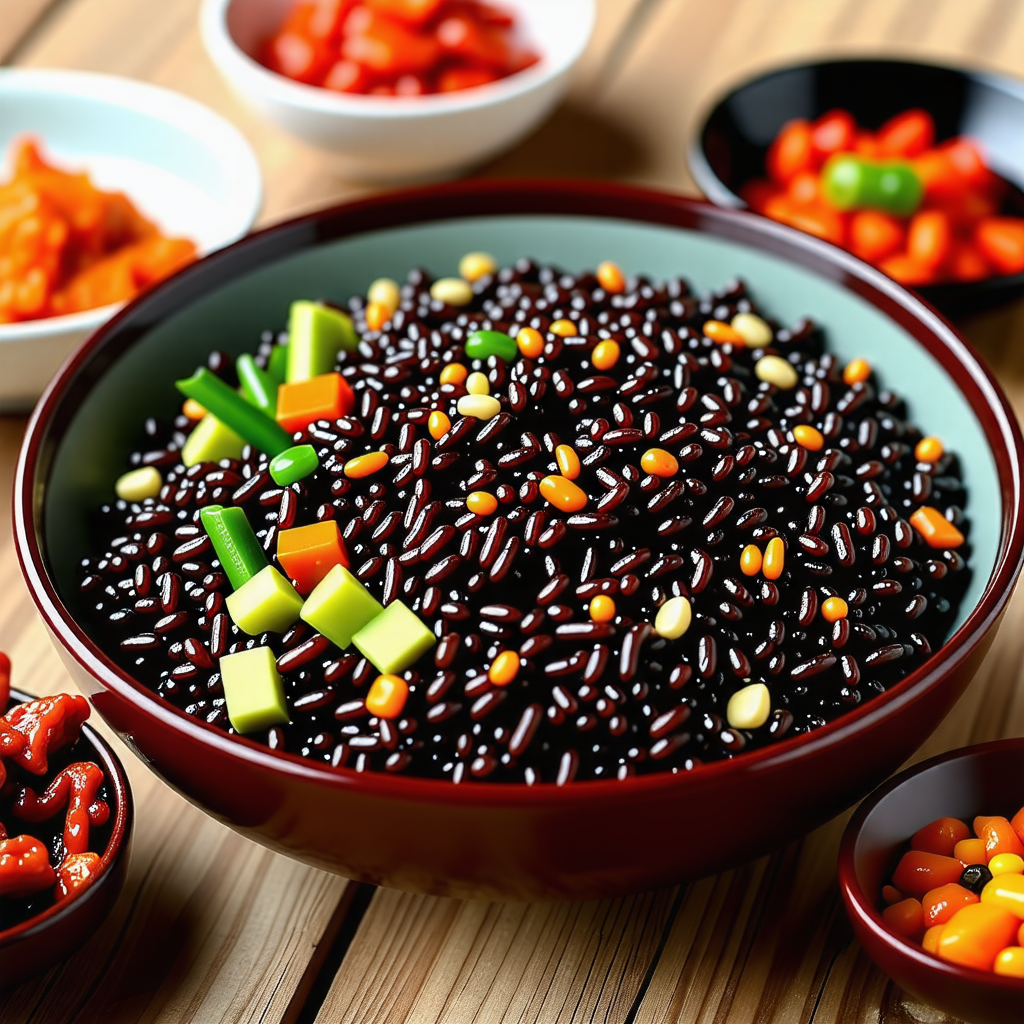 흑미밥 짓는 법