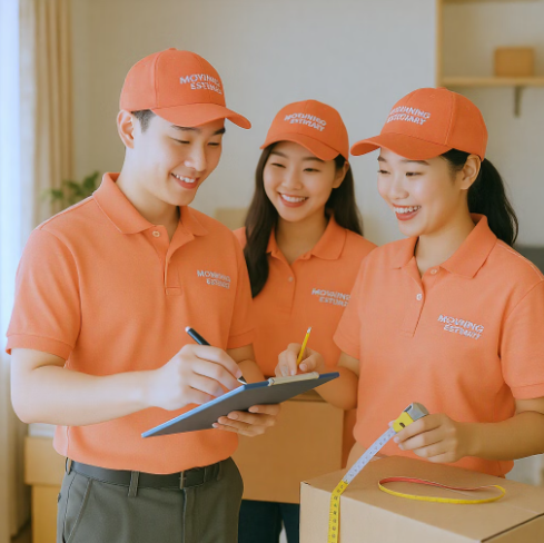 방문견적을 받는 모습