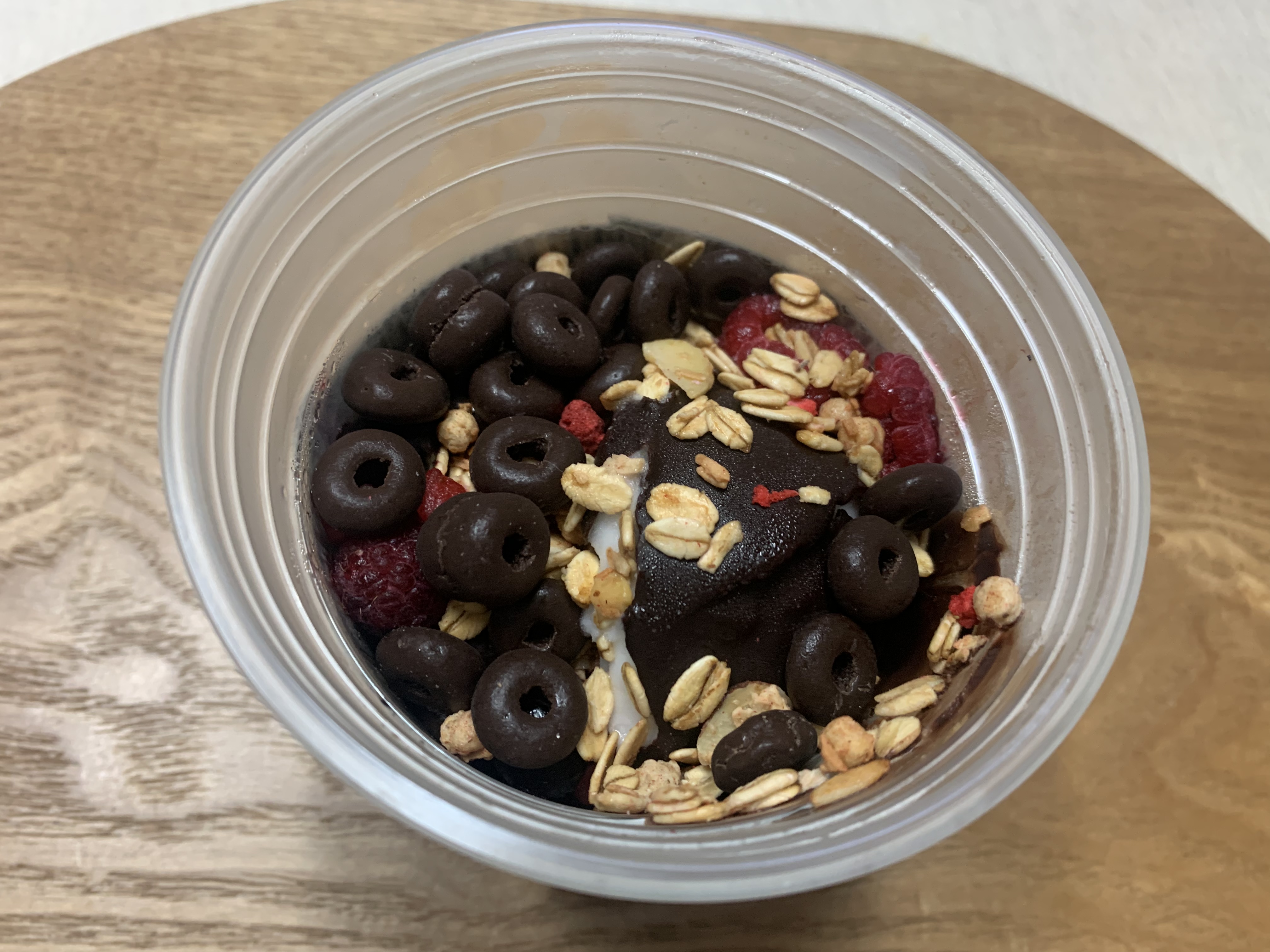 Mega Coffee yogurt gelato dessert with chocolate berry mix toppings - price and calorie review 2025