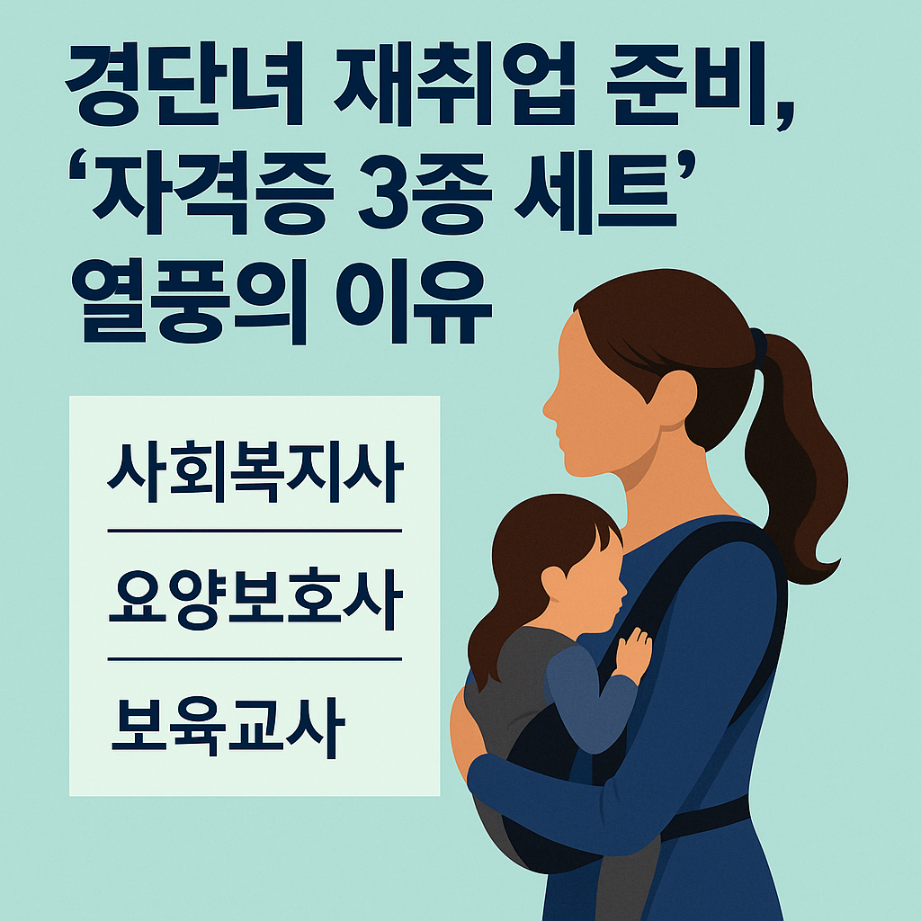 경단녀재취업자격증3종세트