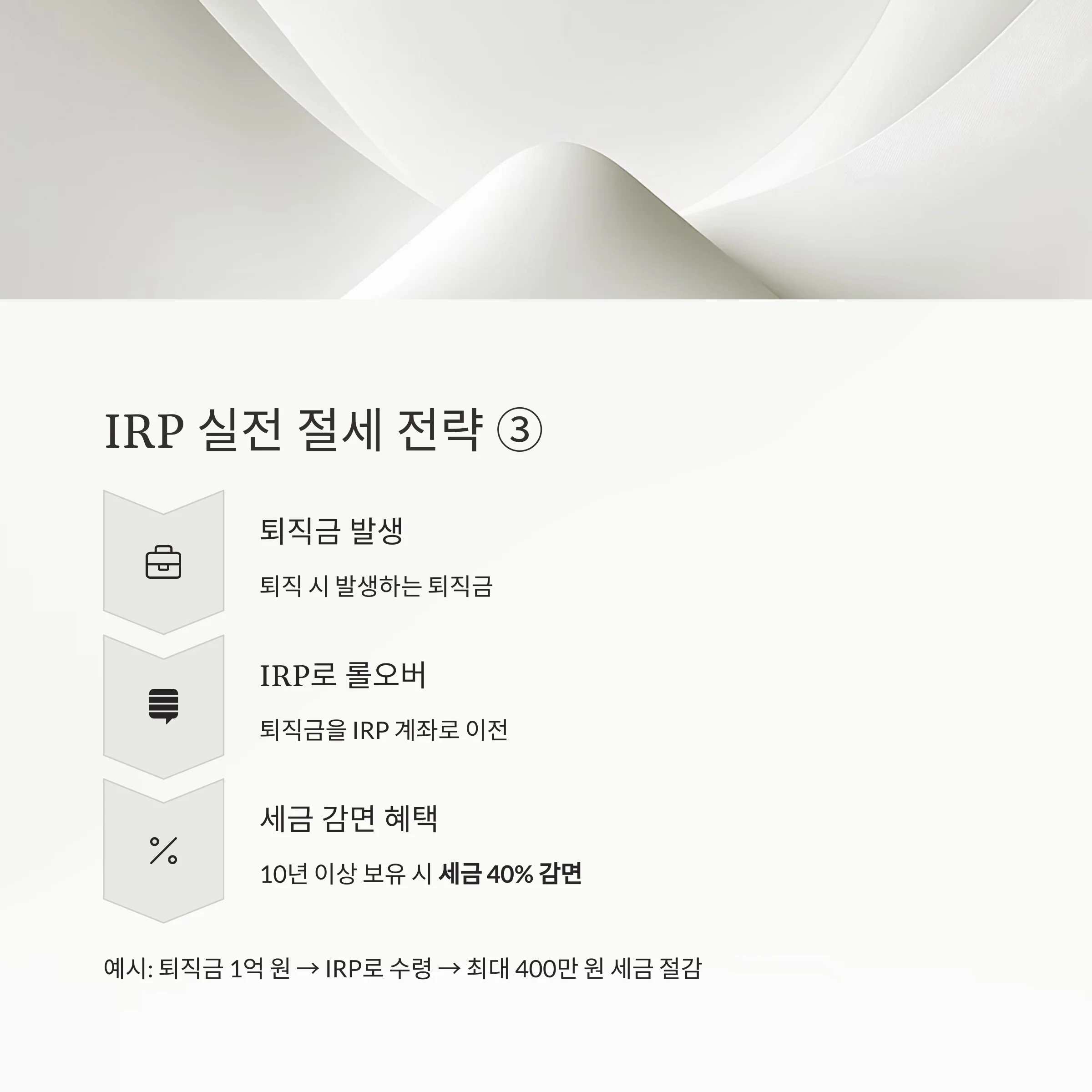 세금 줄이는 최고의 무기, ‘개인형 IRP’ 절세 전략