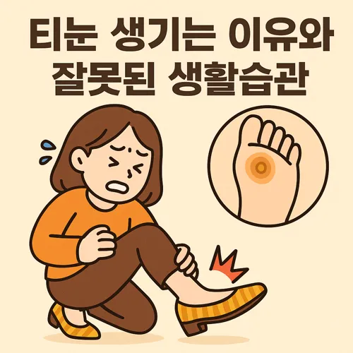 티눈이 생기는 이유와 잘못된 생활습관 썸네일