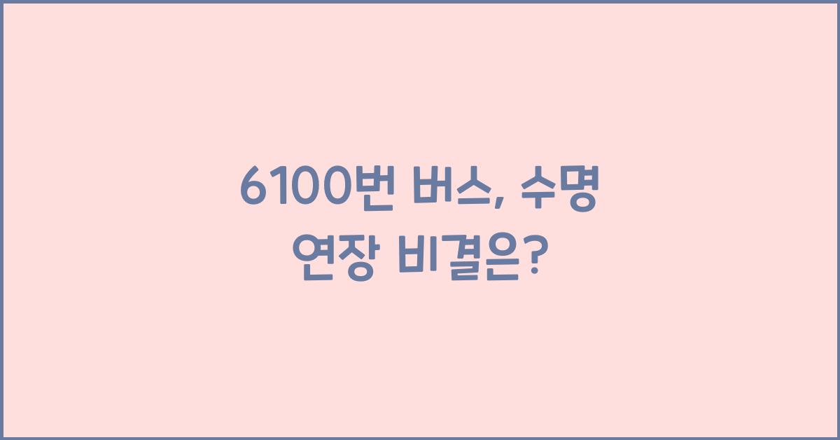 6100번 버스