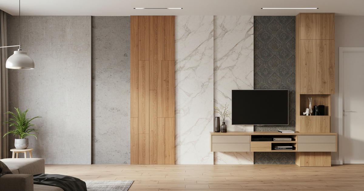 콘크리트, 우드, 대리석 등 아트월 디자인 5가지 비교