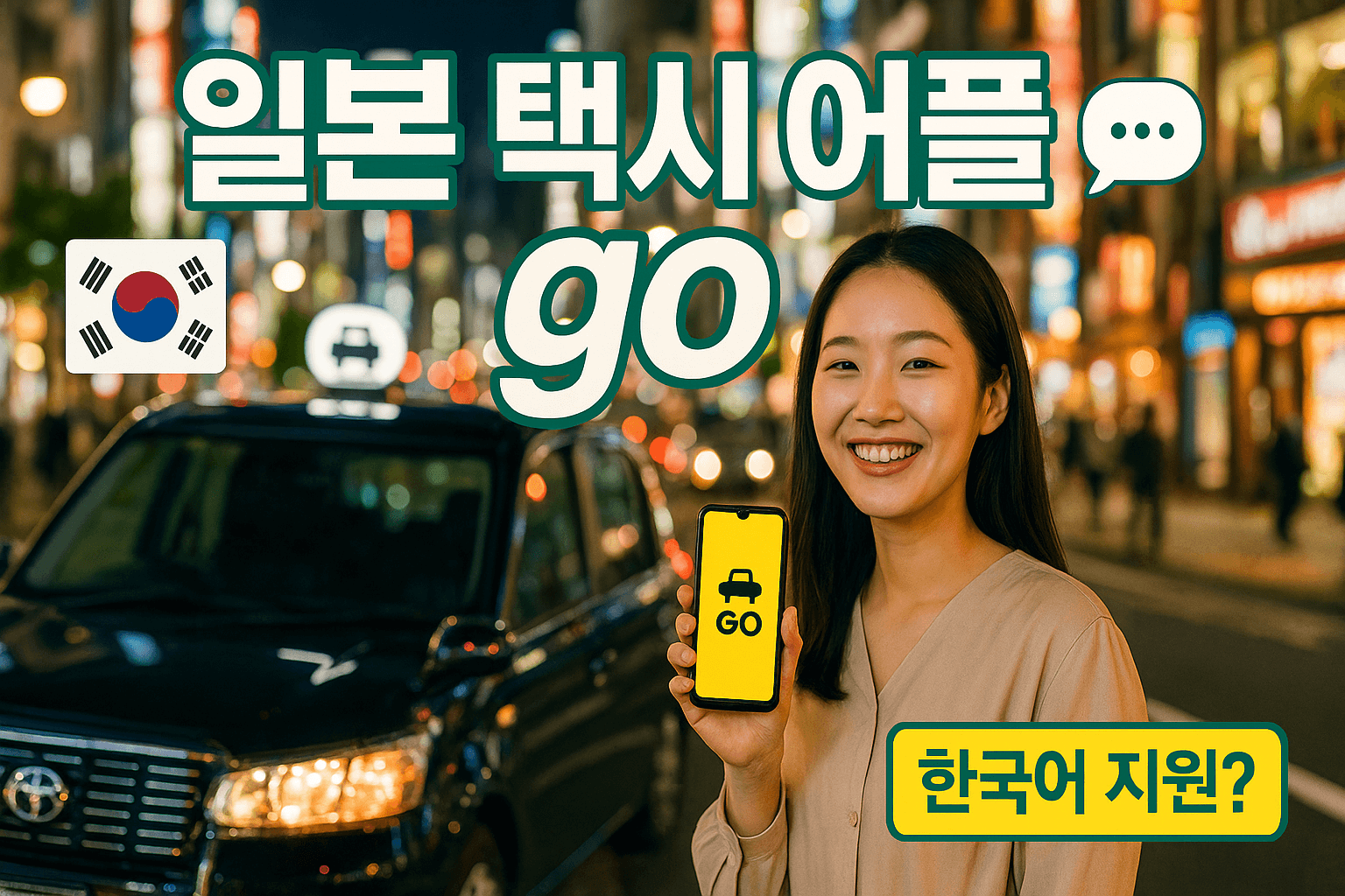 일본 택시 어플 go 한국어 지원 이용방법