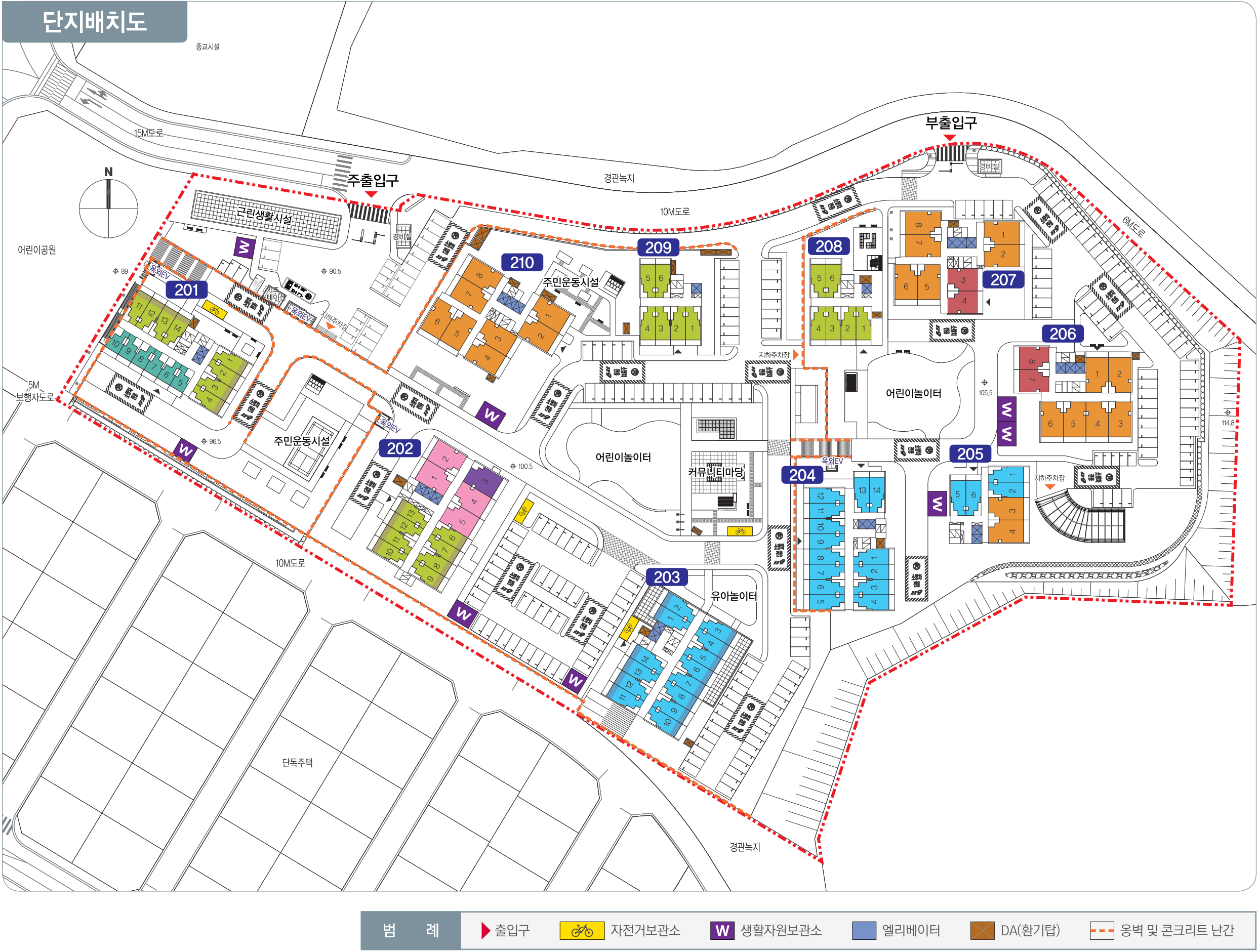 대구도남 LH 2단지 아파트 단지 배치도