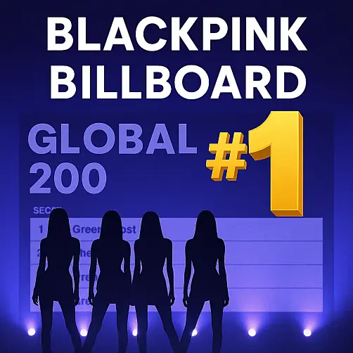 BLACKPINK Billboard Global 200 예시 이미지
