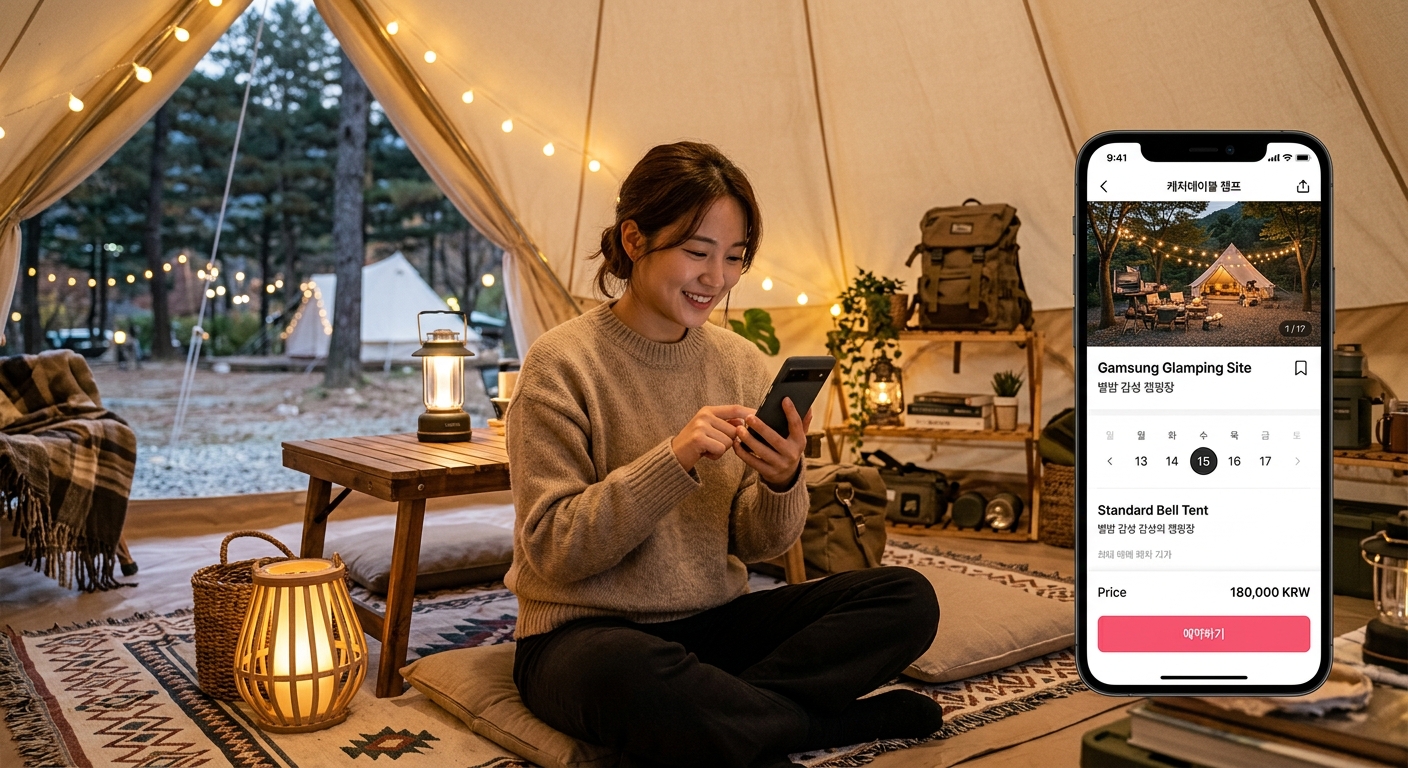 SNS와 앱을 활용해 나만의 숨은 감성 캠핑장을 찾는 노하우.