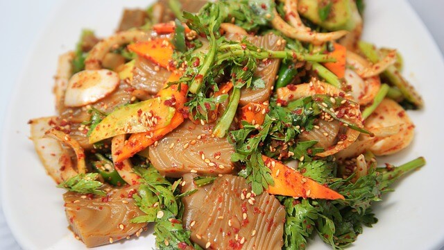 청포묵 요리법 칼로리 무침 만들기