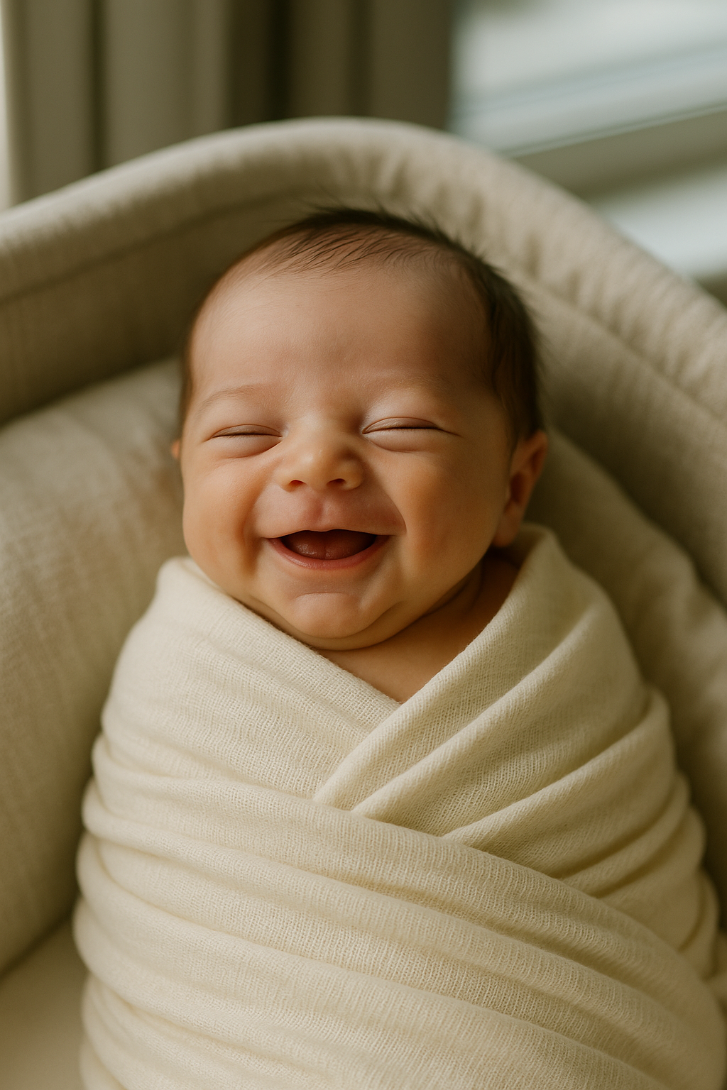 신생아 신경계 발달 배냇짓과 관련된 사진