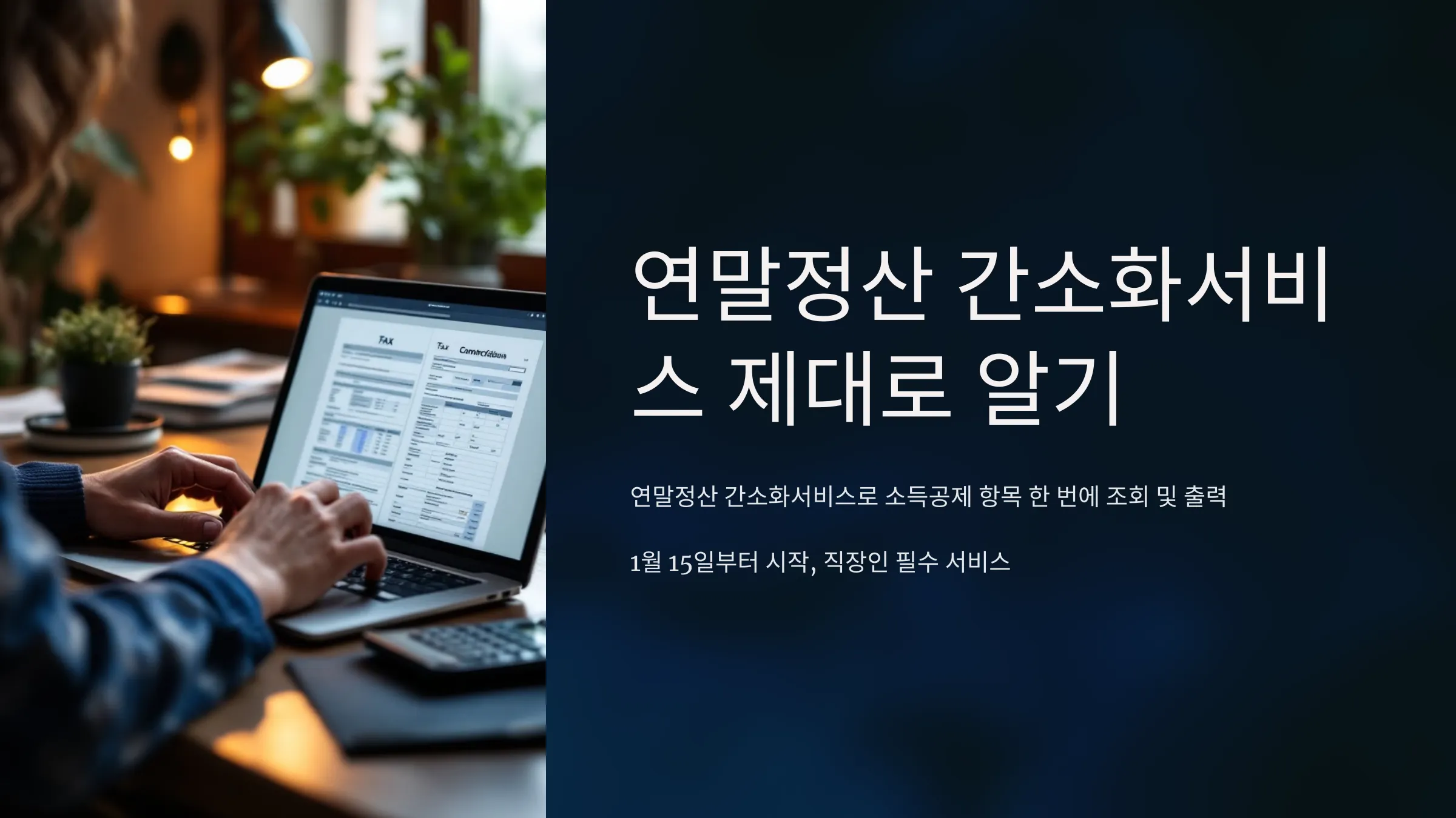 연말정산 간소화서비스 100% 활용법 - 놓치기 쉬운 공제항목 총정리