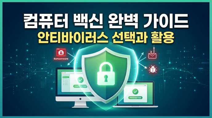 컴퓨터 백신 완벽 가이드 썸네일 - 안티바이러스 소프트웨어 선택과 활용법