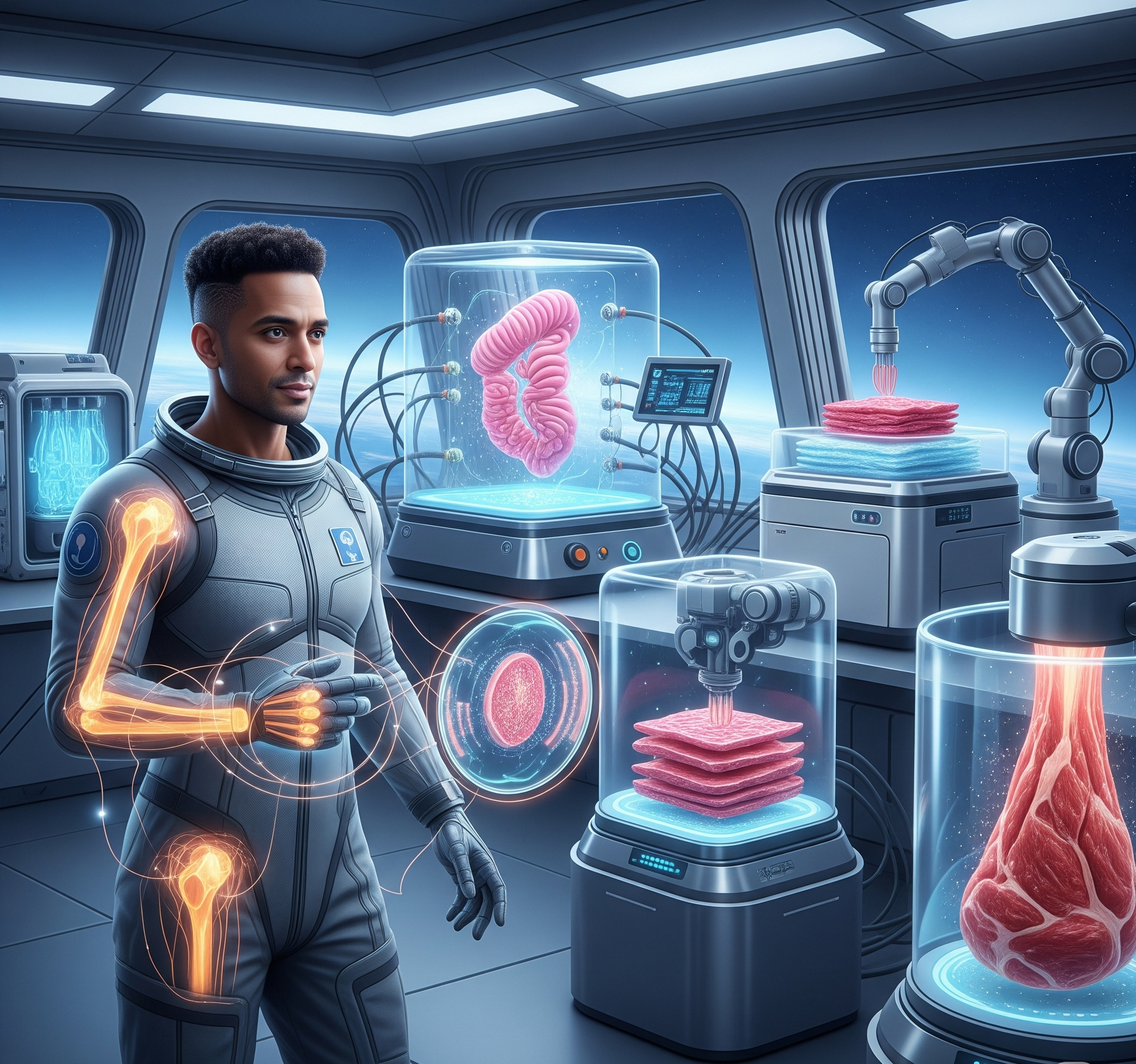 우주 재생 의학의 시대: 줄기세포가 만드는 '우주 건강 키트'