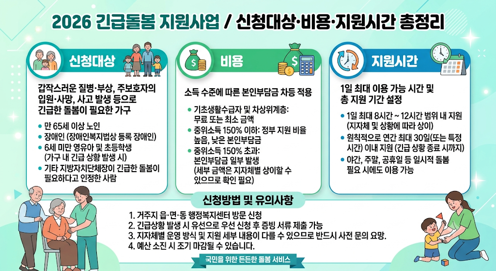 2026 긴급돌봄 지원사업