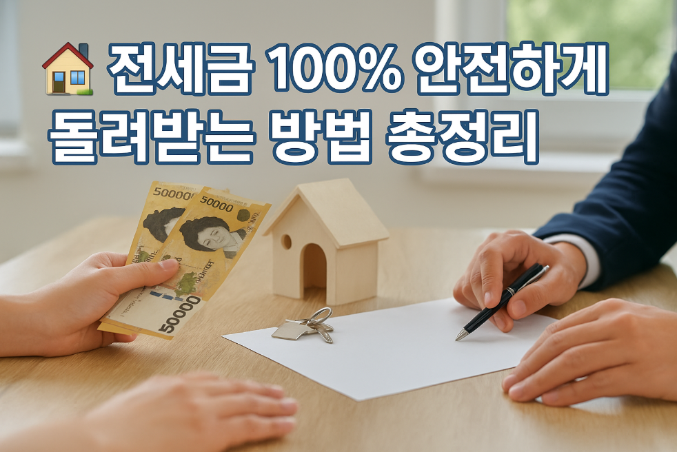 전세금 100% 안전하게 돌려받는 방법 총정리