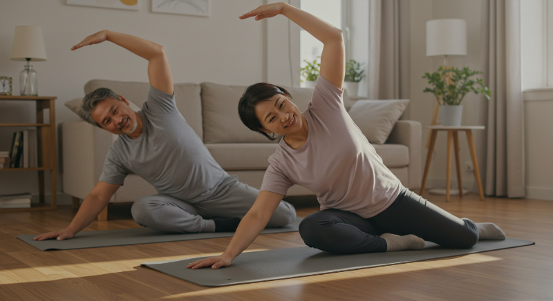 매일 10분, 40대 50대 건강 지키는 쉬운 스트레칭