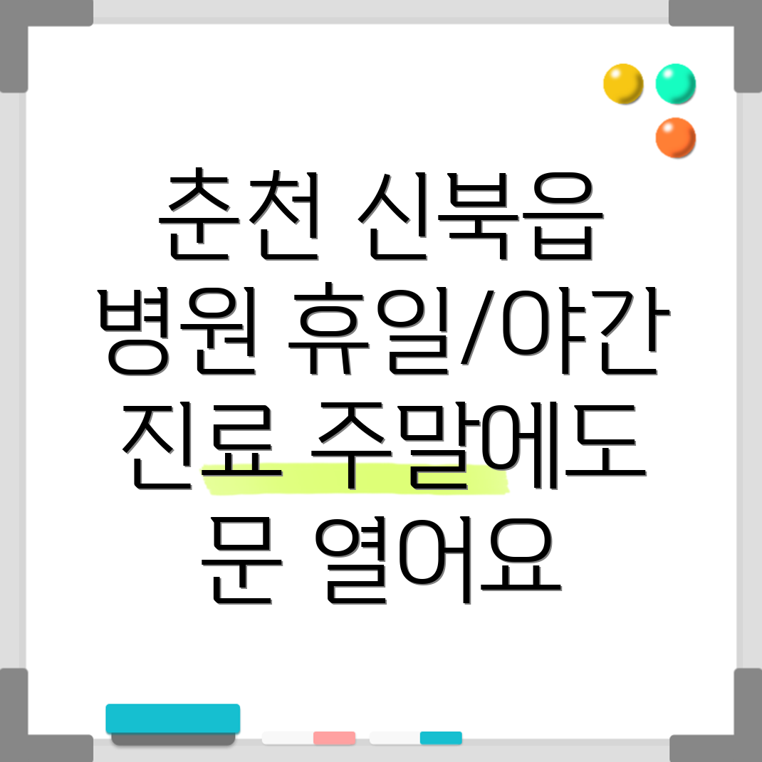 춘천 신북읍 휴일 병원