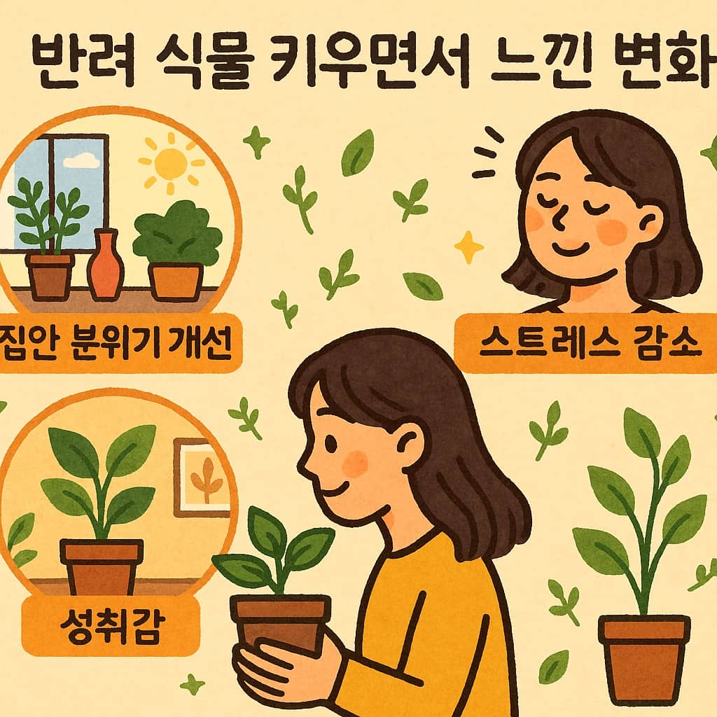 반려 식물 키우면서 느낀 변화