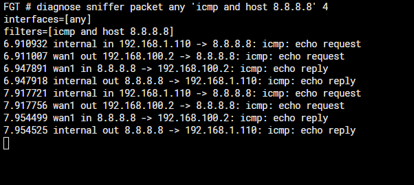 Fortigate packet sniffer