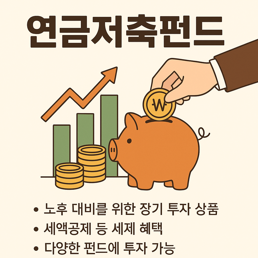 연금저축펀드 개념을 시각화한 이미지