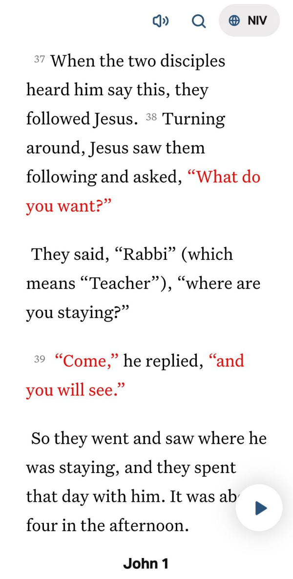 niv 성경 예수님 말씀