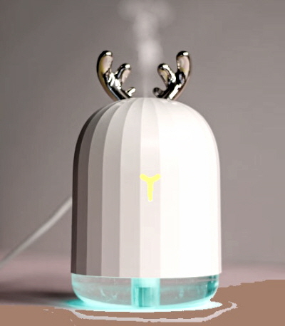 초음파 가습기 증기 분출 모습