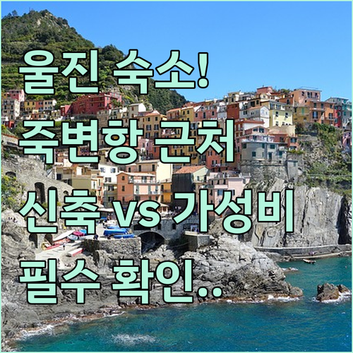 울진 여행 숙소 선택 가이드 죽변항 ..