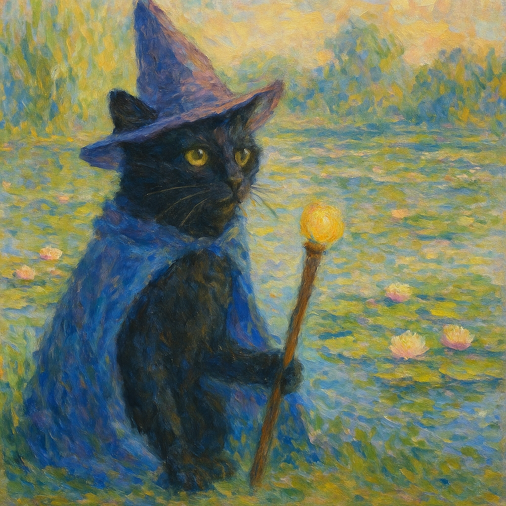 고양이 마법사, 모네 스타일