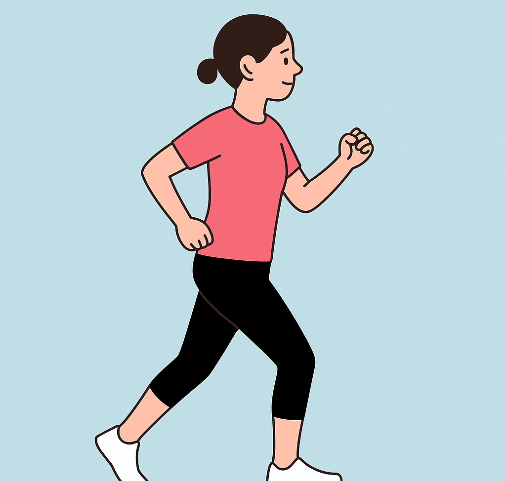 슬로우 조깅 자세 - 사진