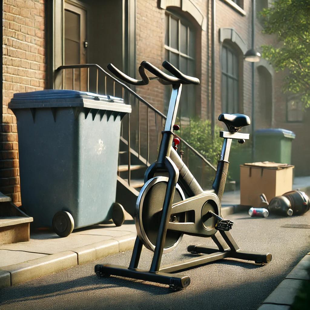 실내 자전거 버리기