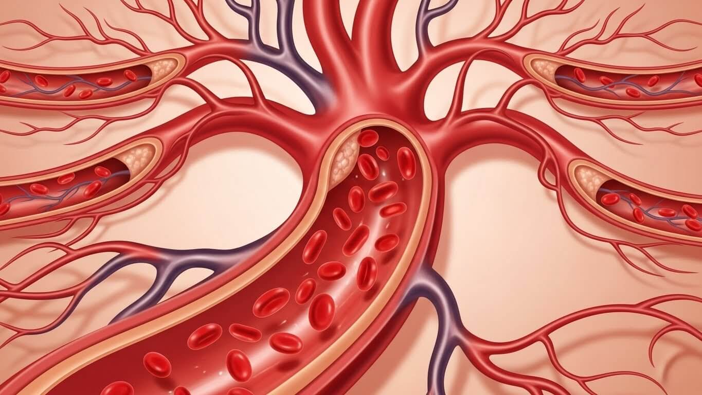 LDL 콜레스테롤 관리로 깨끗해진 혈관 이미지