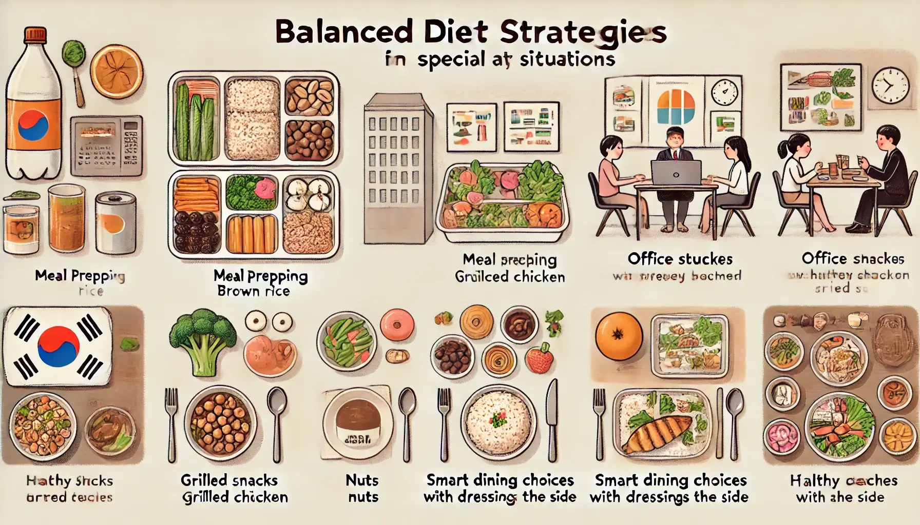 직장인, 외식, 가족 식단