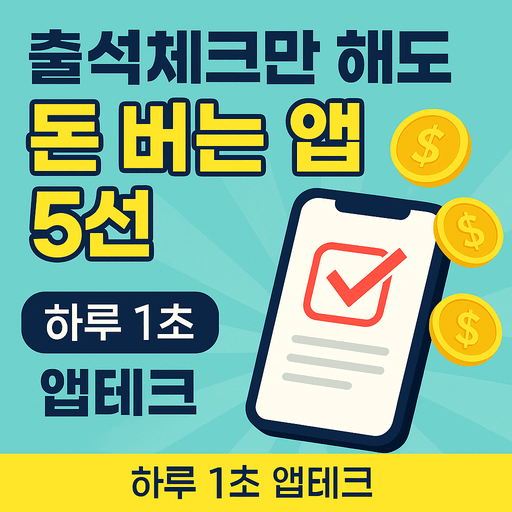 출석체크 돈 버는 앱