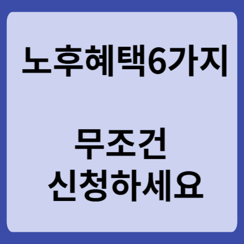 노후혜택