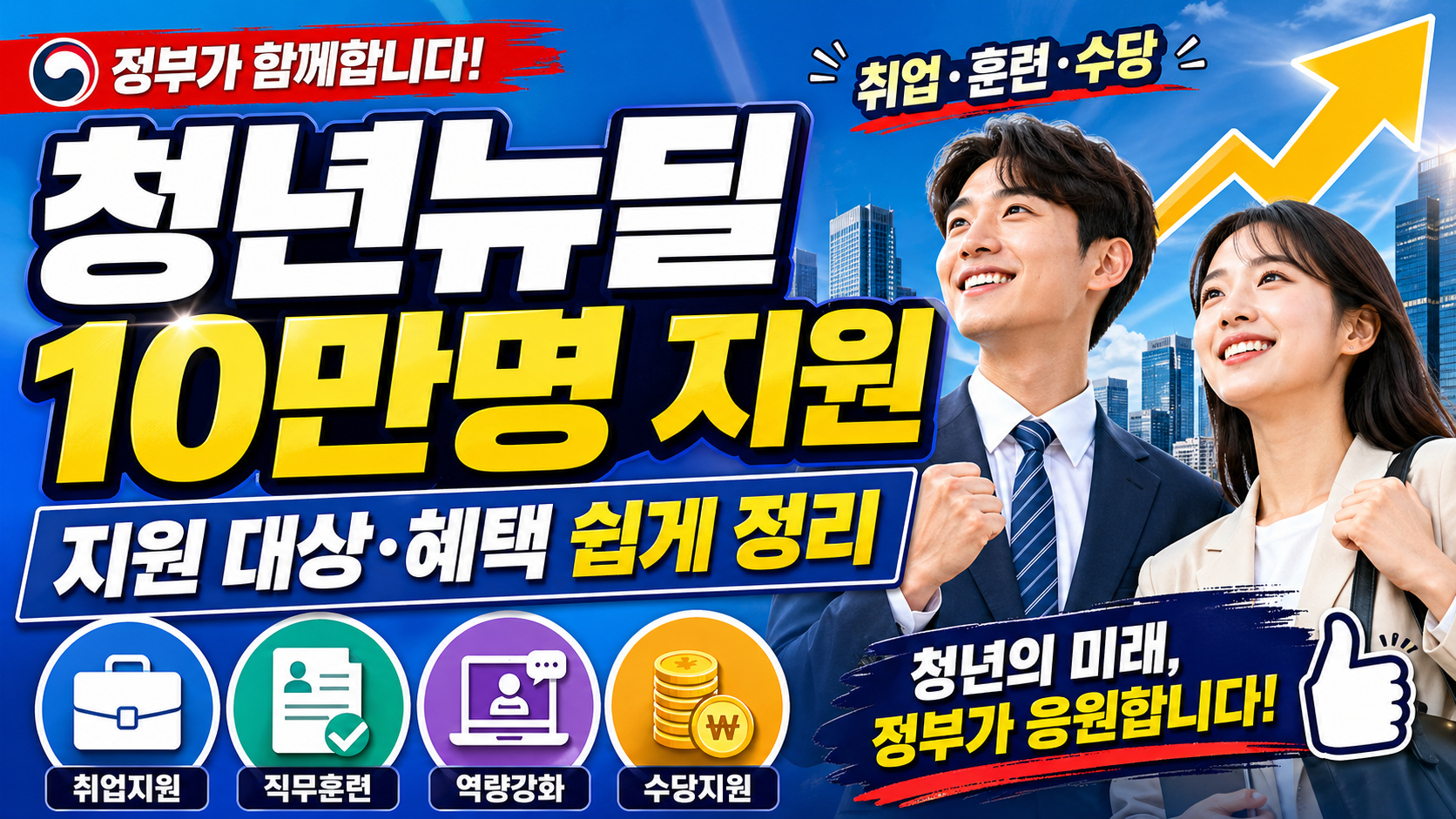 청년 10만명 일터로 이끄는 청년뉴딜, 지원 대상과 혜택 쉽게 정리