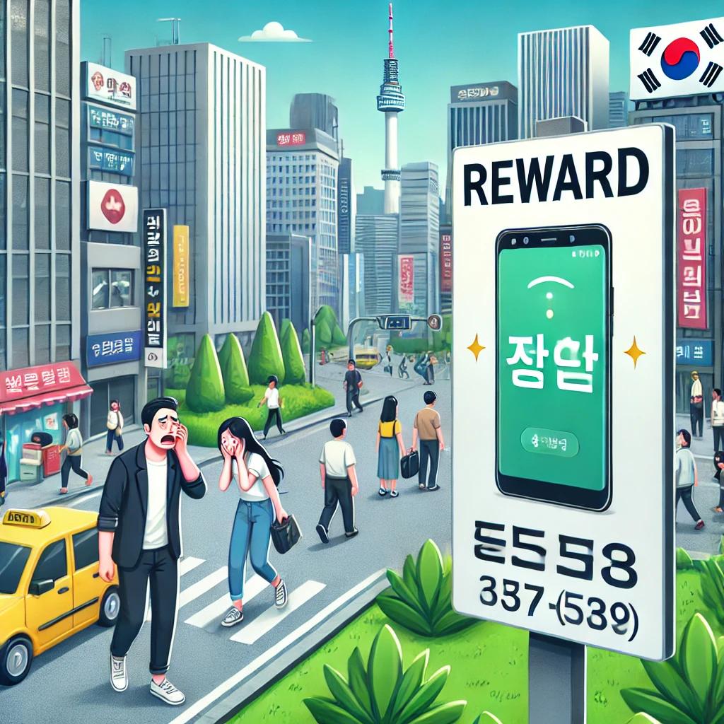 핸드폰 분실시 사례금