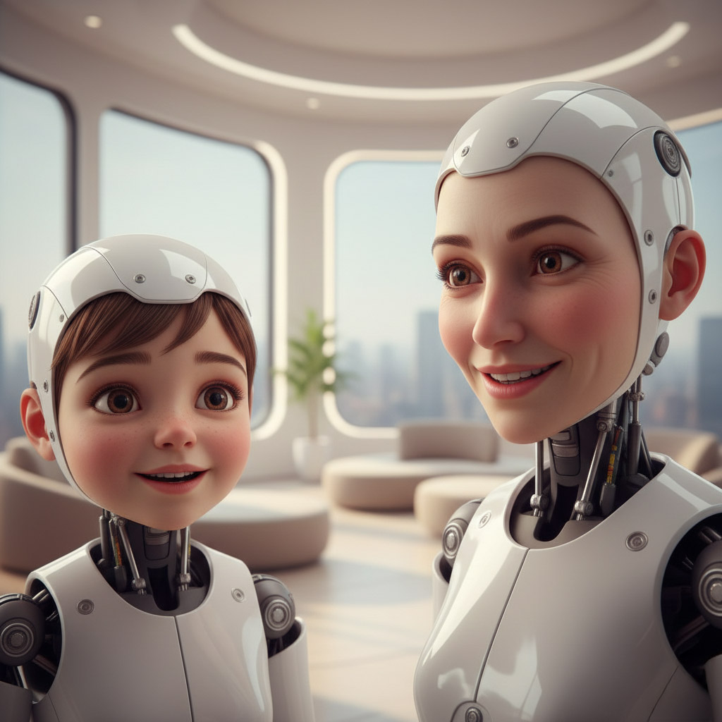 휴머노이드 얼굴의 연령 인식 효과