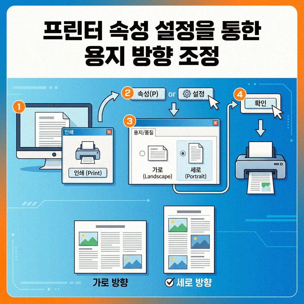 PDF 인쇄 시 용지 방향 쉽게 바꾸는 방법