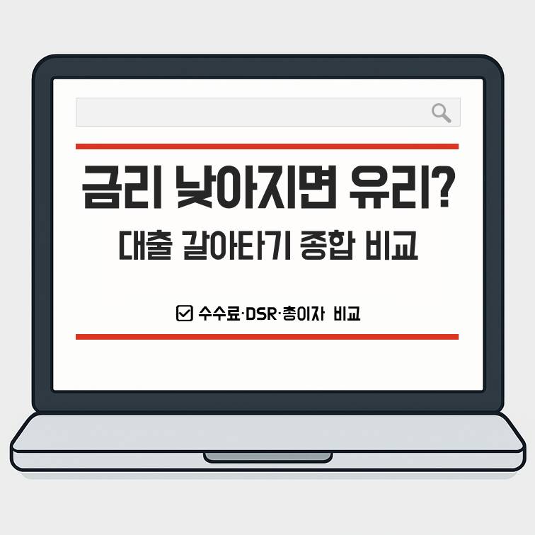 대출 갈아타기 전 수수료&middot;DSR&middot;총이자 비교 기준을 안내하는 2026 종합 가이드 썸네일 이미지