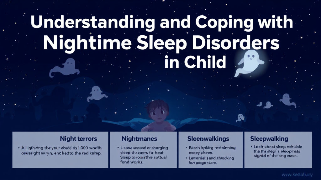 아이의 야간 수면장애 이해와 대처법