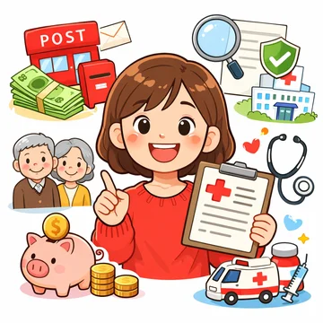 우체국 실손보험 가입조건과 보장 범위를 비교하는 장면12