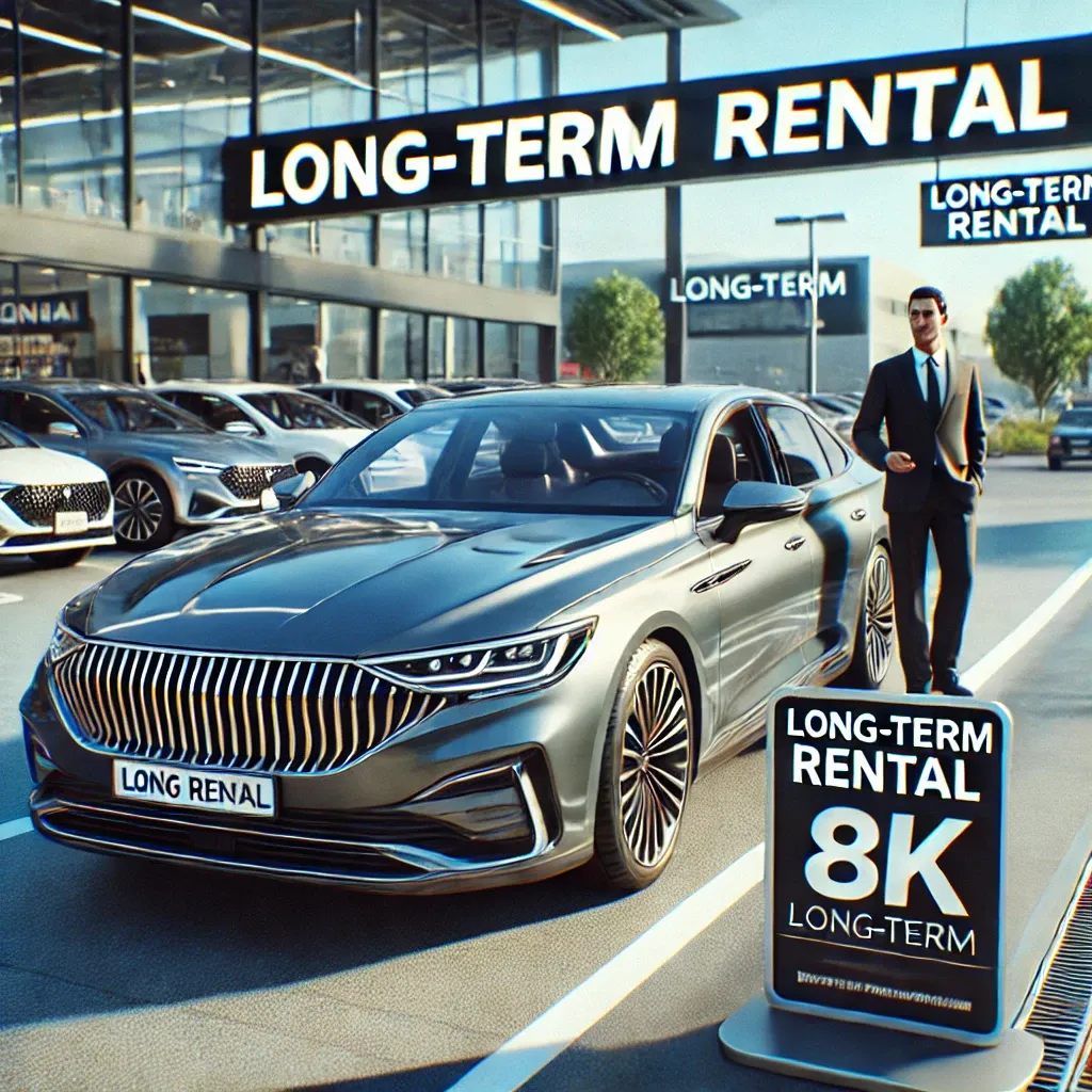 중고차 장기렌트를 위한 깨끗하고 윤이 나는 자동차