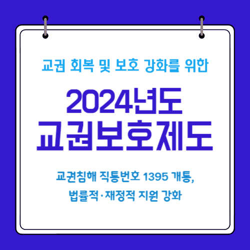 2024년도 교권보호제도 안내