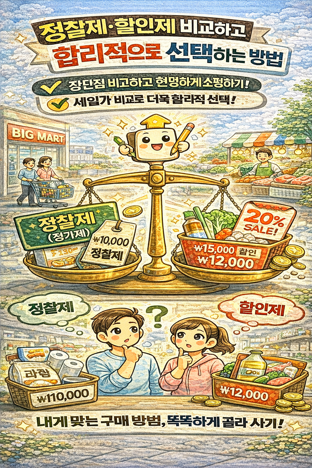 정찰제&middot;할인제 비교하고 합리적으로 선택하는 방법