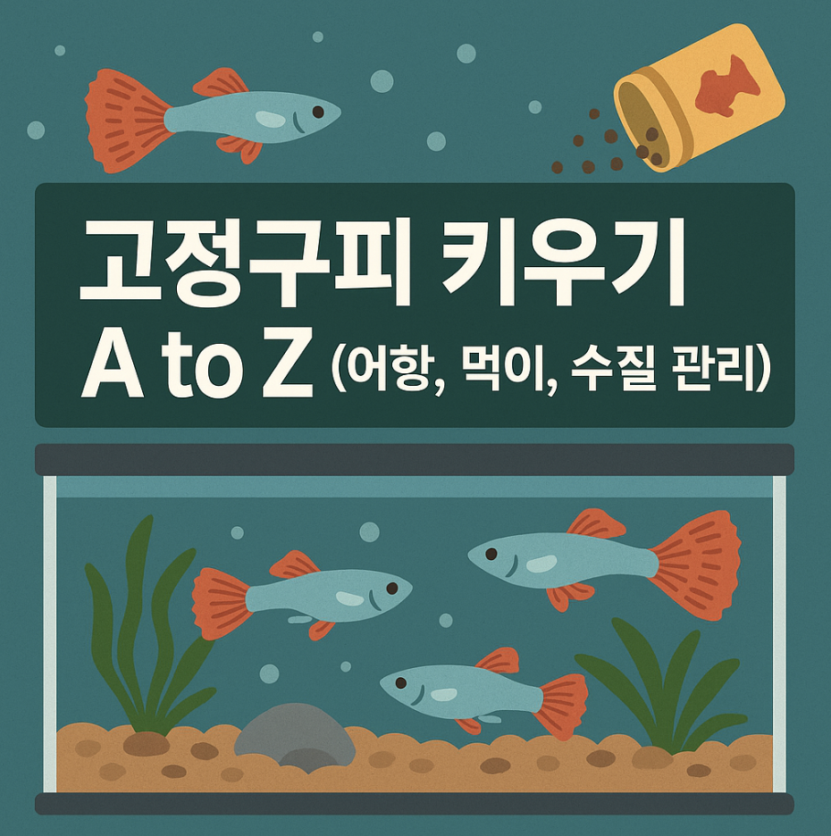 고정구피 키우기 A to Z (어항, 먹이, 수질 관리)