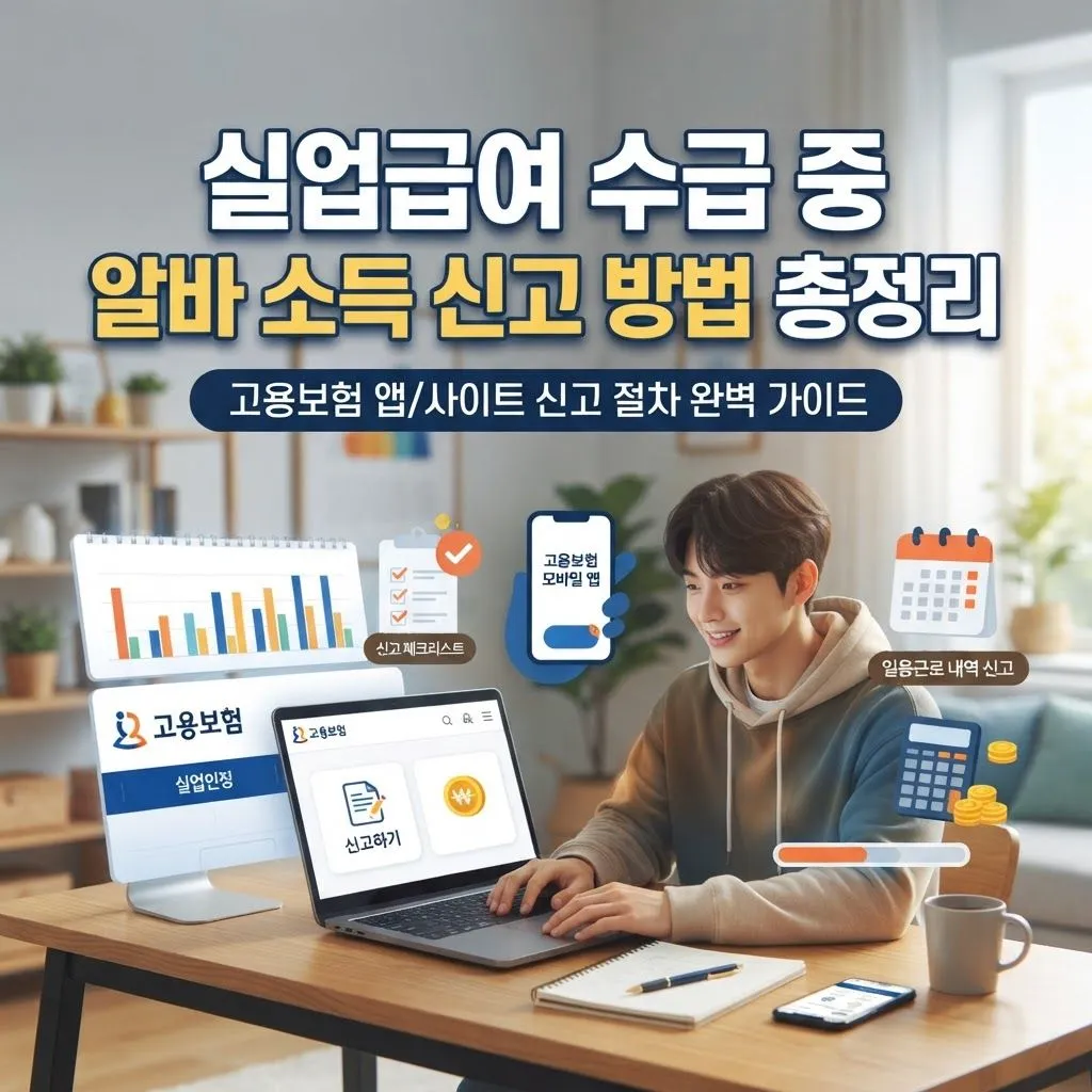 실업급여 수급 중 알바 소득 신고 방법 총정리