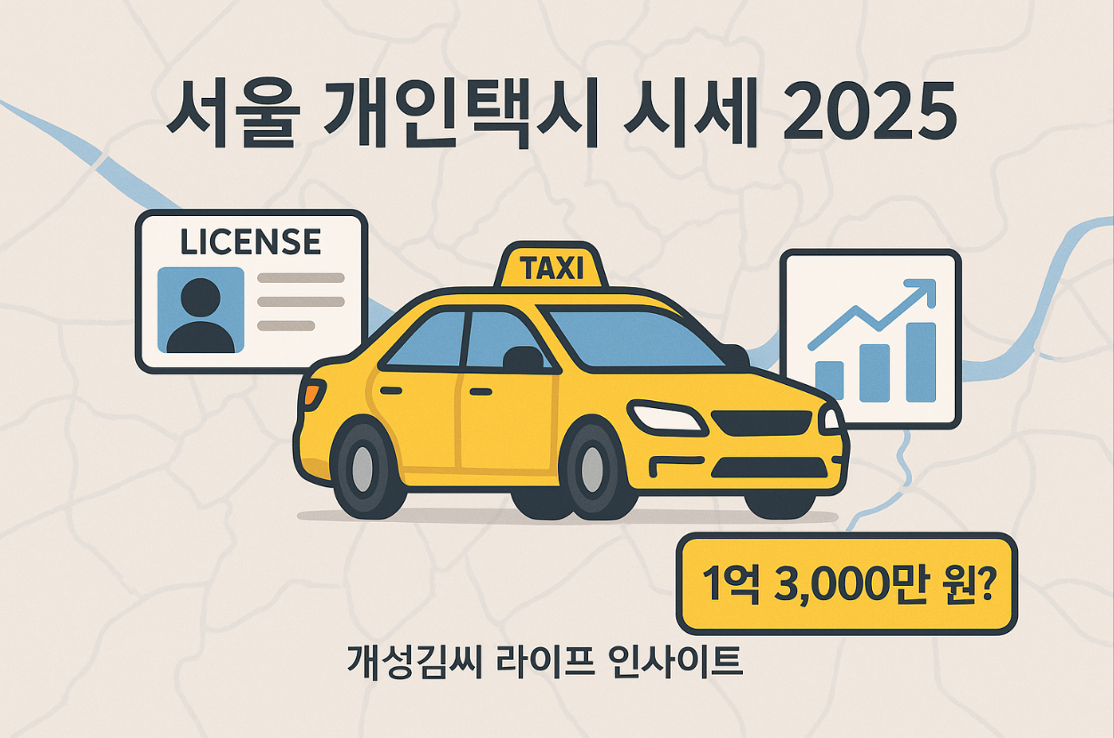 서울 개인택시 시세,개인택시 면허 가격,서울 개인택시 실시간 시세,택시면허 매매,남바원택시 시세 조회