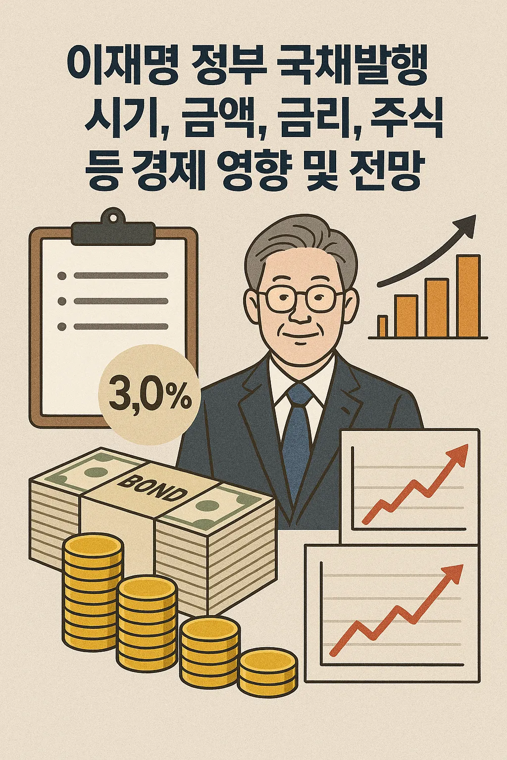 이재명 정부 국채발행 시기, 금액, 금리, 주식 등 경제 영향 및 전망